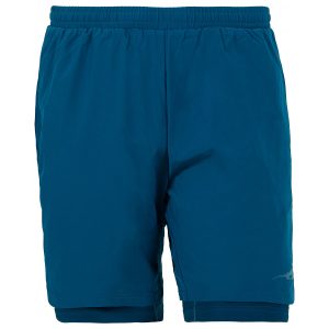 First Ascent Men's Corefit 2in1 7inch Running Shorts Blue Ink