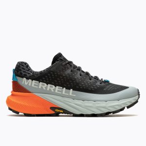 Merrell Agility Peak 5 Trail Running Shoes Men's (Black/Tangerine)