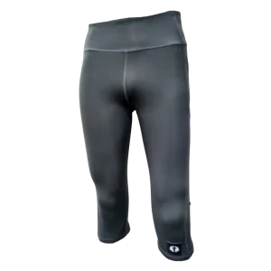 High Waist Funky 3/4 Leggings - Black
