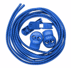 SBR Elastic Lock Shoelaces Blue