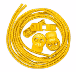 SBR Elastic Lock Shoelaces Yellow