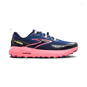 Brooks Cascadia 18 Trail Running Shoes Ladies (Grey Blue/Pink/Sunny Lime)