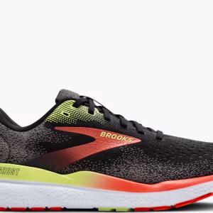 Brooks Ghost 16 Men's (Wide/2E) (Black/Mandarin Red/Green)
