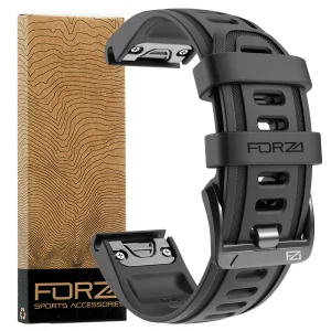 FORZA - ELITE | 20mm EasyFit Watch Strap for Garmin (Black)
