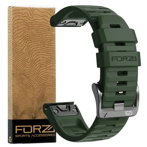FORZA - ELITE | 22mm EasyFit Watch Strap for Garmin (Army Green)