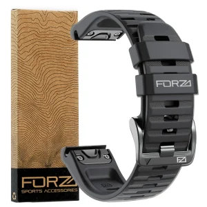 FORZA - ELITE | 26mm EasyFit Watch Strap for Garmin (Black)