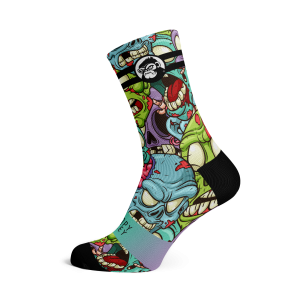 Grumpy Monkey Colgate Zombie Socks