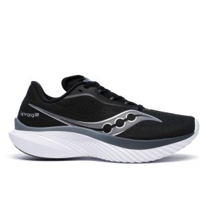 Saucony Kinvara 15 Road/Racing Running Shoes Mens (Black/White)