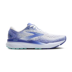 Brooks Ghost 16 Ladies Medium B (White Amparo Blue/Limpet Shell)
