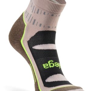 Blister Resist Quarter Running Sock: Mushroom