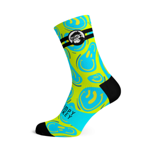 Grumpy Monkey Neo Smiley Socks