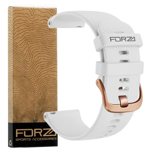 FORZA - ELITE | 20mm Quick Release Watch Strap for Garmin (Rose Gold Buckle)
