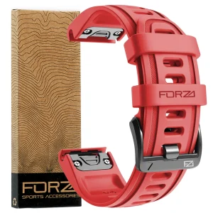 FORZA - ELITE | 20mm EasyFit Watch Strap for Garmin (Red)