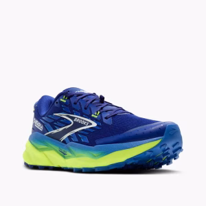 Brooks Cascadia 19 Trail Running Shoes Men's (Surf the Web/Nightlife/White)