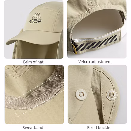 Aonijie Ultra Hat Short Cape Khaki - Image 2