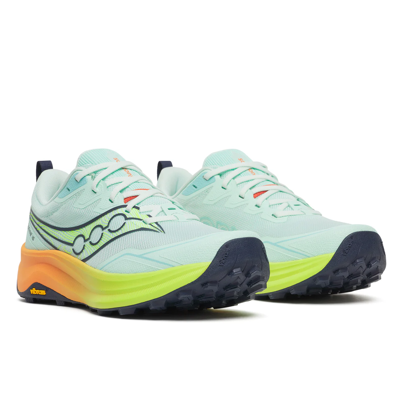 Saucony Peregrine 16 Ladies (Aqua/Citron Piscine) - Image 6