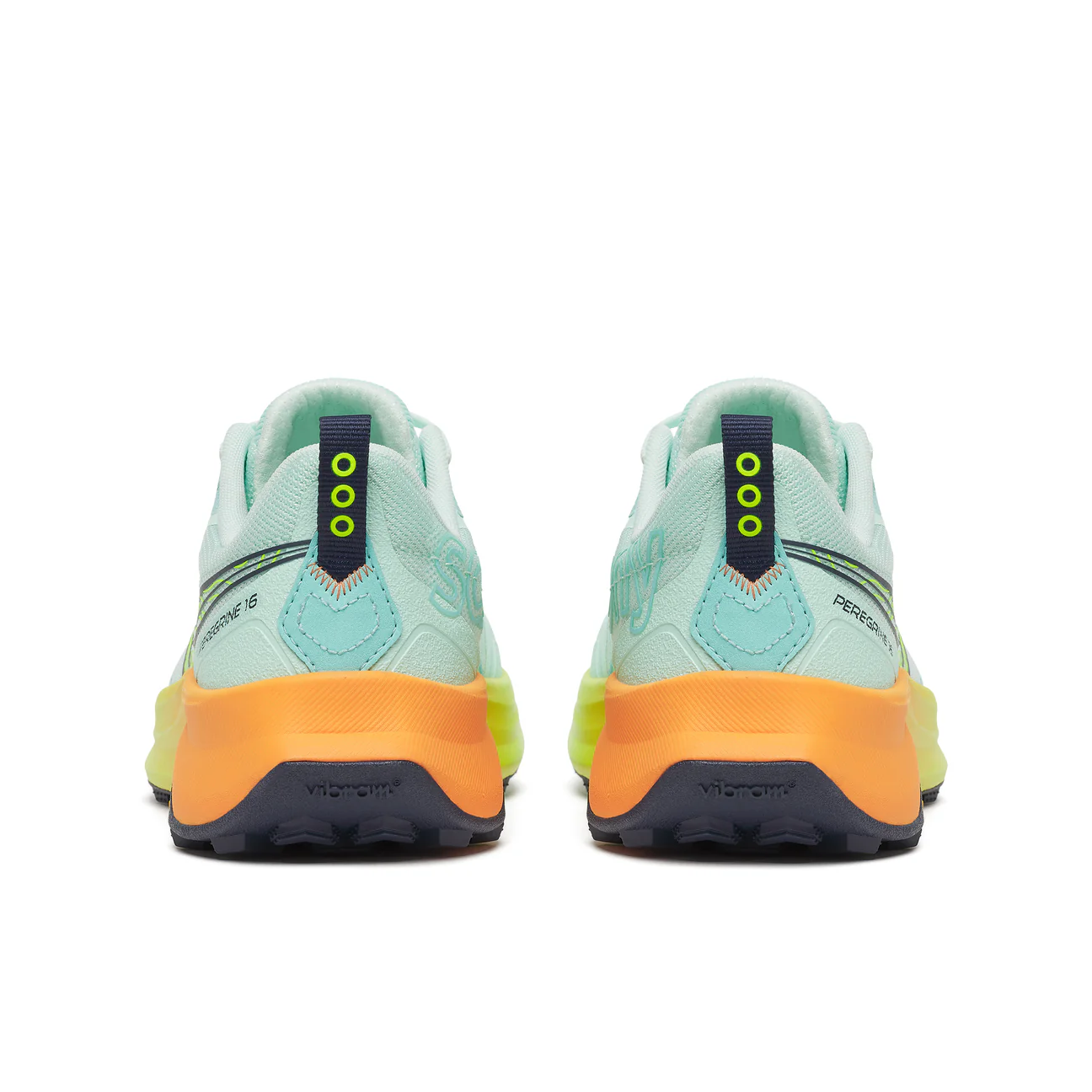 Saucony Peregrine 16 Ladies (Aqua/Citron Piscine) - Image 4