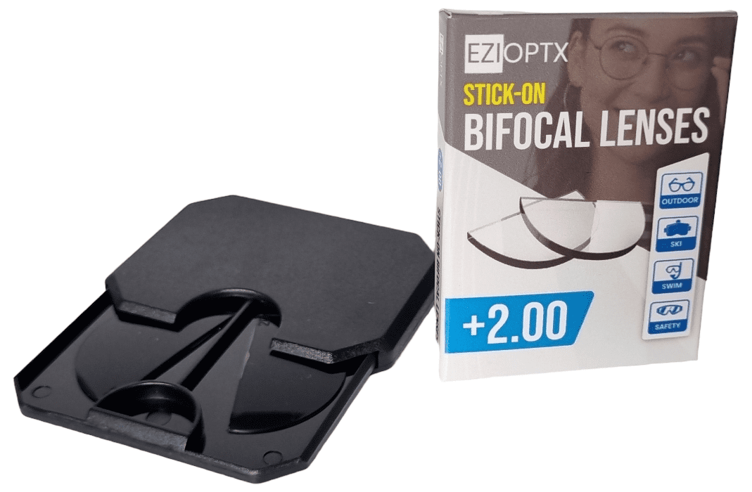 EziOptx Stick-On Bifocal Reading Lenses +2.00 - Image 2