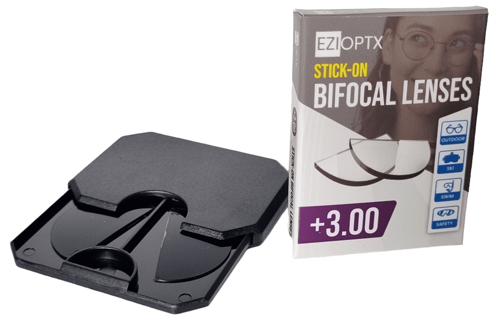 EziOptx Stick-On Bifocal Reading Lenses +3.00 - Image 2