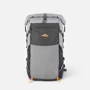 First Ascent Strata 40L Lightweight Hiking Pack (Grey/Orange)