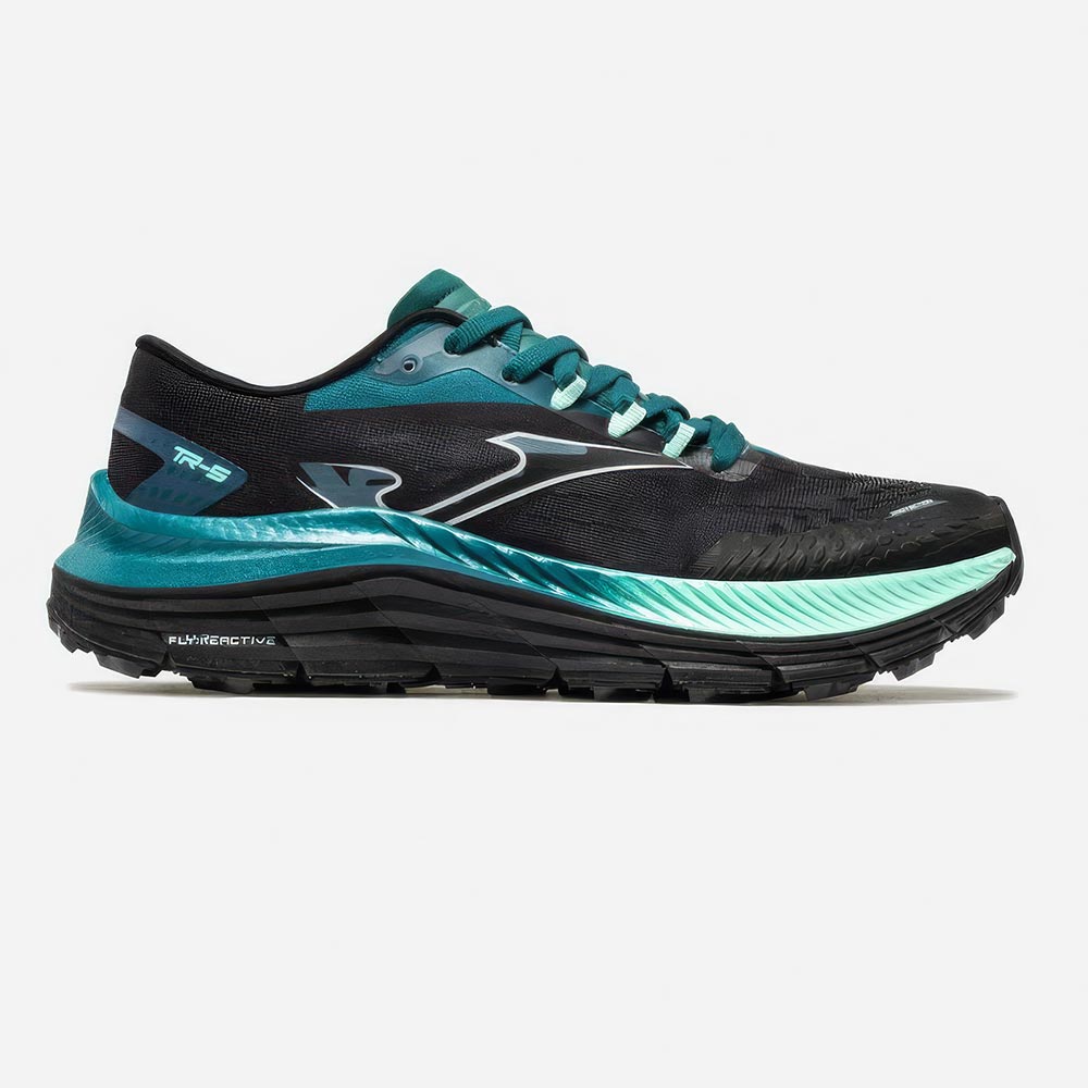 Joma Trail Running Shoes Ladies Tr-5 2601 Black Green Turquoise