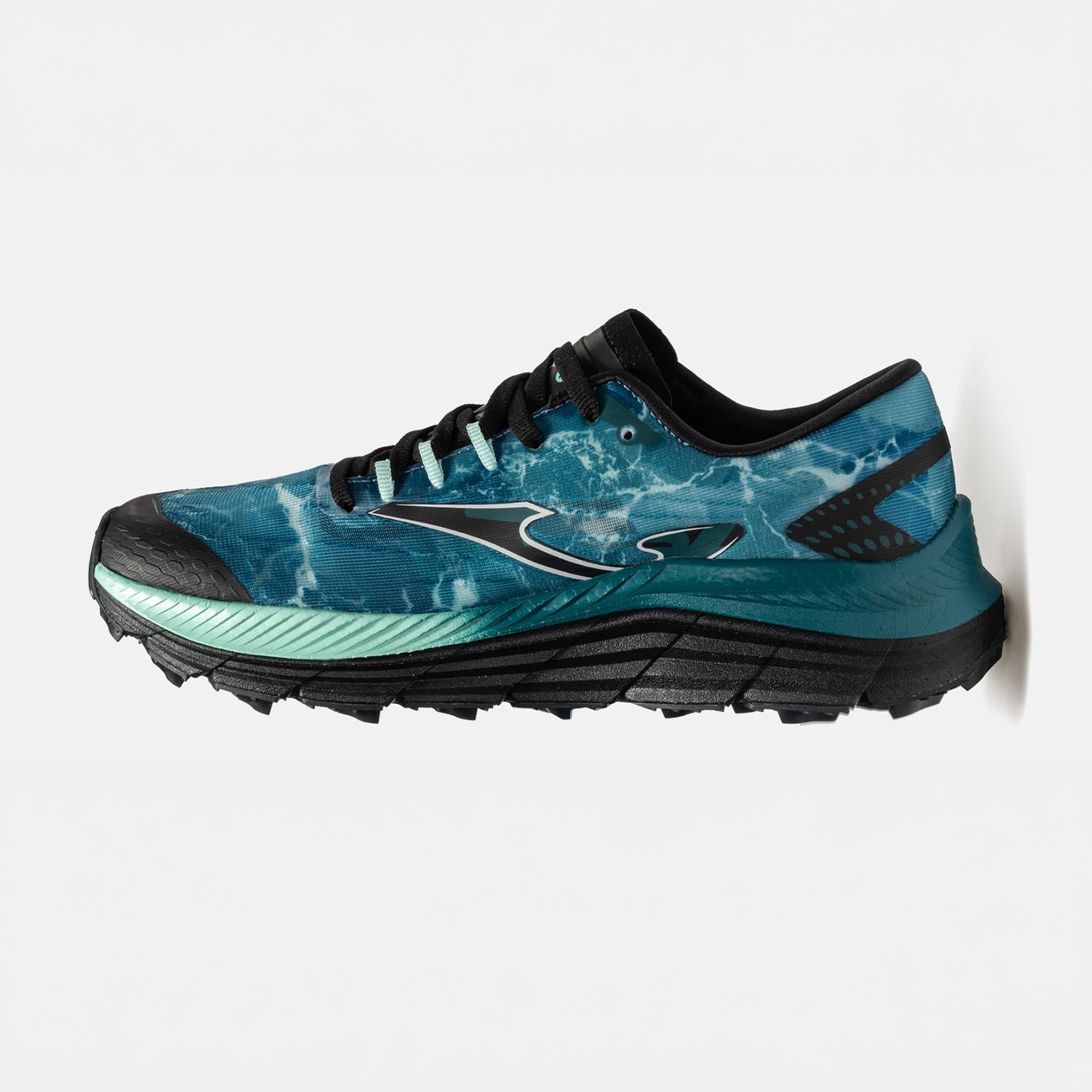Joma Trail Running Shoes Ladies Tr-5 2601 Black Green Turquoise - Image 5