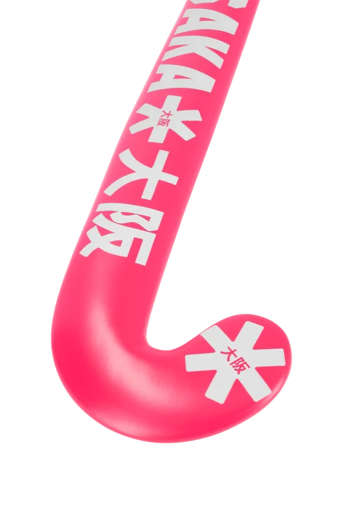Osaka Pro Bow GF Indoor Hockey Stick - Hot Pink (Size: 37.5) - Image 6